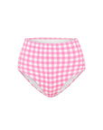 BLUSH GINGHAM HIGH WAISTED PANT