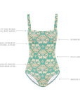 PALM BANDEAU ONE PIECE