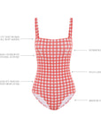 ROUGE GINGHAM BANDEAU ONE PIECE