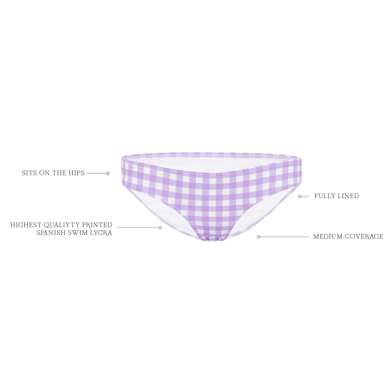 LILAC GINGHAM CLASSIC PANT