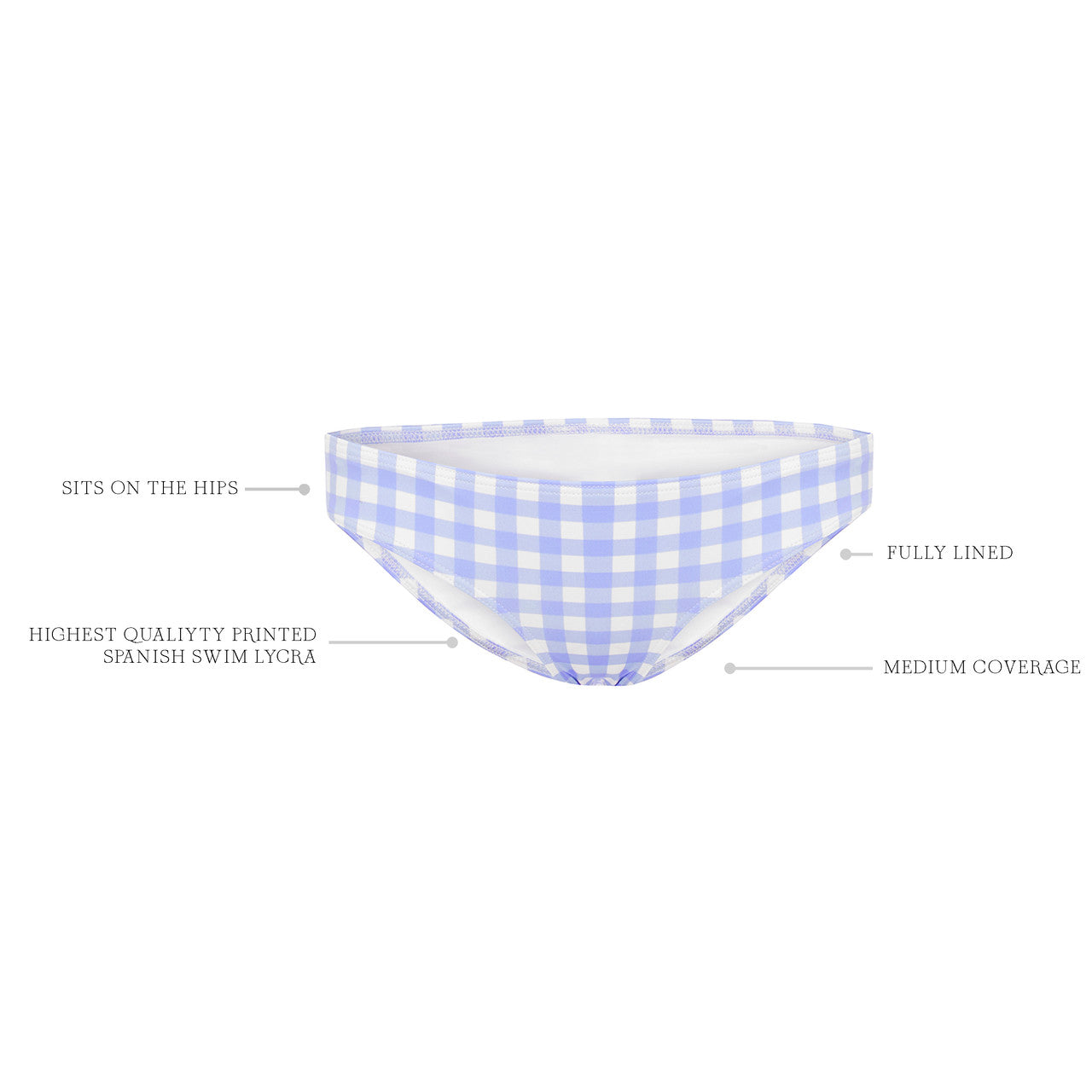 SKY GINGHAM CLASSIC PANT