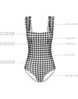 CLASSIC GINGHAM RUFFLE ONE PIECE