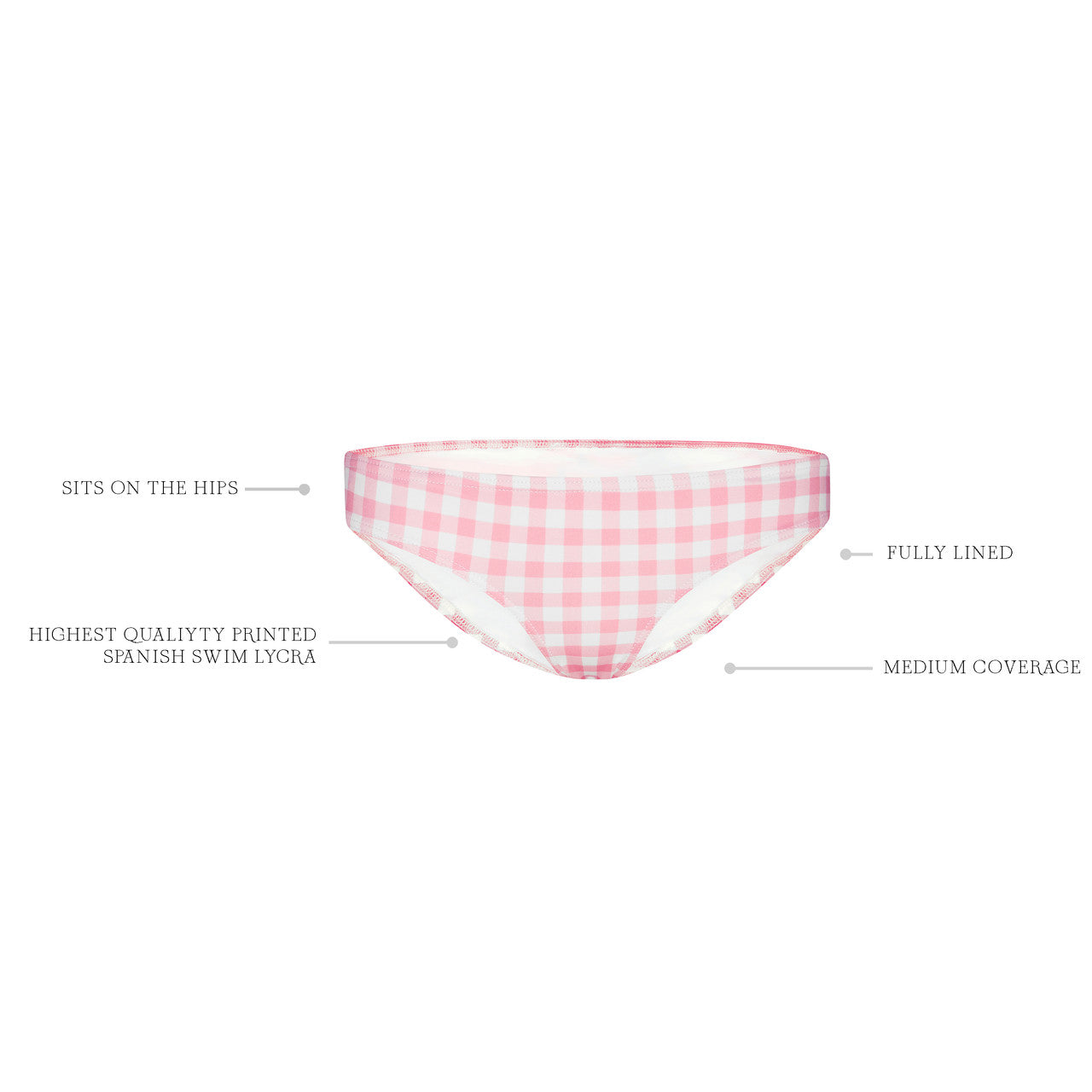 GERANIUM GINGHAM CLASSIC PANT