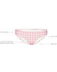 GERANIUM GINGHAM CLASSIC PANT