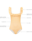 MARIGOLD GINGHAM FLOUNCE ONE PIECE