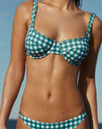 FOREST GINGHAM BALCONETTE BRA