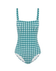 FOREST GINGHAM BANDEAU ONE PIECE