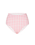 GERANIUM GINGHAM HIGH WAISTED PANT