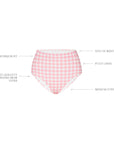 GERANIUM GINGHAM HIGH WAISTED PANT