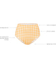MARIGOLD GINGHAM HIGH WAISTED PANT