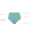 FOREST GINGHAM HIGH WAISTED PANT
