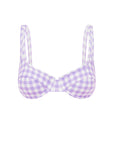LILAC GINGHAM BALCONETTE BRA