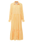MARIGOLD GINGHAM BUTTON DOWN MAXI