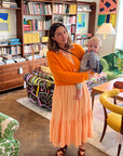 MARIGOLD GINGHAM BUTTON DOWN MAXI