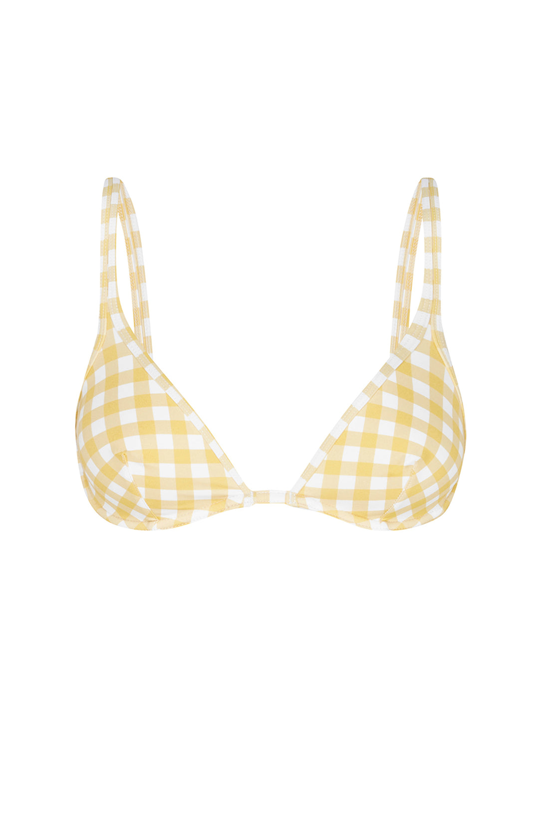 MUSTARD GINGHAM CLASSIC BRA