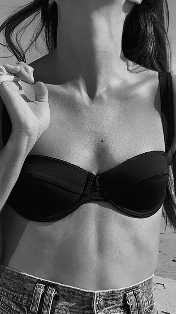 NOIR PADDED BALCONETTE BRA