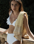 OPTICAL WHITE HIGH WAISTED PANT