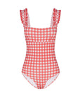 ROUGE GINGHAM RUFFLE ONE PIECE