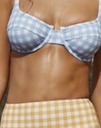 SKY GINGHAM BALCONETTE BRA
