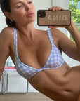 SKY GINGHAM CLASSIC BRA