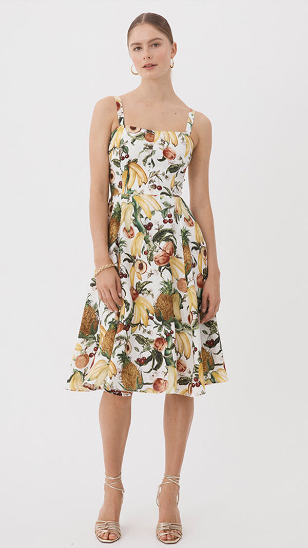 TROPICANA BUSTIER MIDI