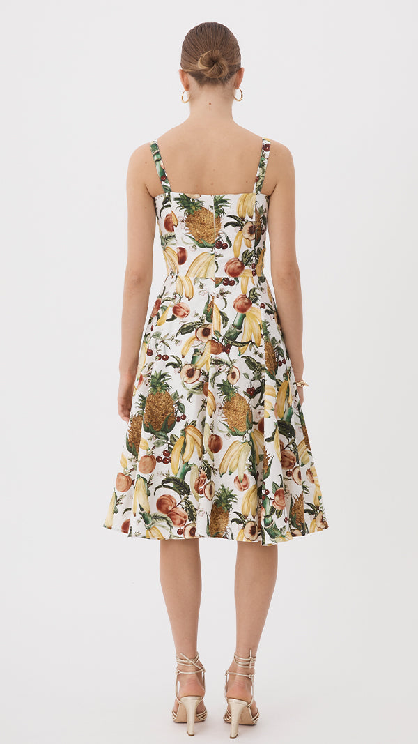 TROPICANA BUSTIER MIDI