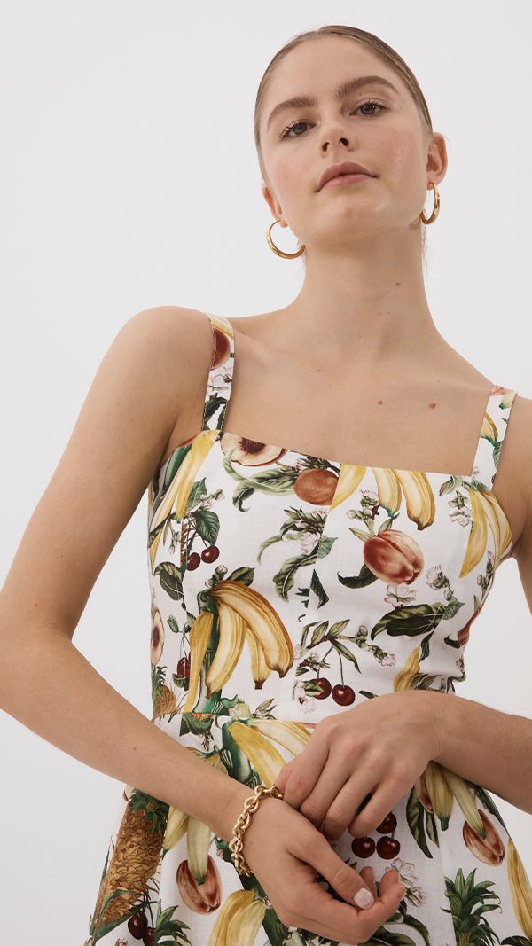 TROPICANA BUSTIER MIDI