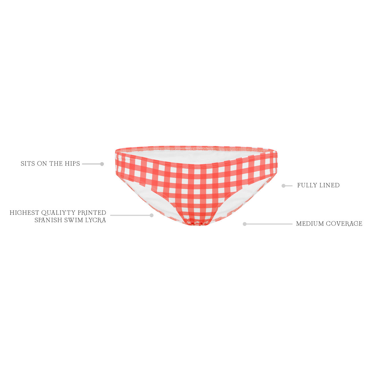 ROUGE GINGHAM CLASSIC PANT