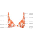 TERRACOTTA GINGHAM CLASSIC BRA