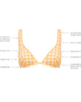 MARIGOLD GINGHAM CLASSIC BRA