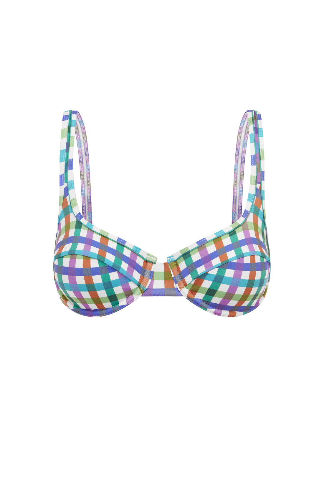 ATLANTIS GINGHAM BALCONETTE BRA