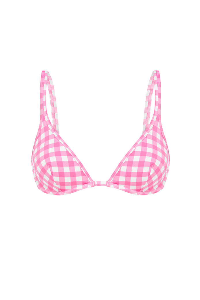 BLUSH GINGHAM CLASSIC BRA