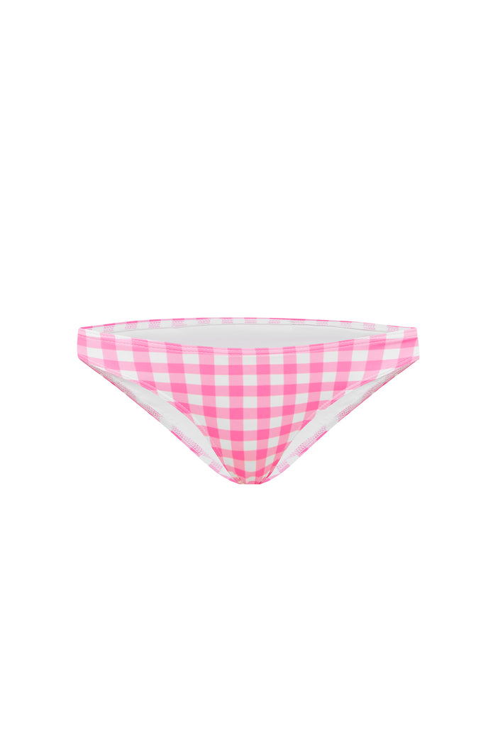 BLUSH GINGHAM MINI PANT