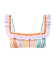 BONBON STRIPE FLOUNCE BRA