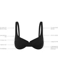 NOIR BALCONETTE BRA