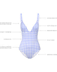 SKY GINGHAM CLASSIC ONE PIECE