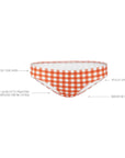 TERRACOTTA GINGHAM CLASSIC PANT