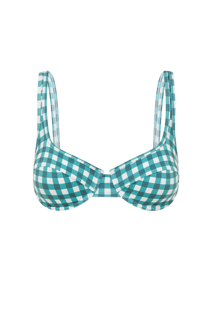 FOREST GINGHAM BALCONETTE BRA