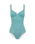 FOREST GINGHAM BALCONETTE ONE PIECE
