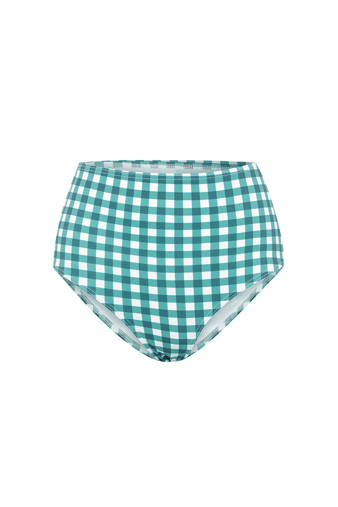 FOREST GINGHAM HIGH WAISTED PANT