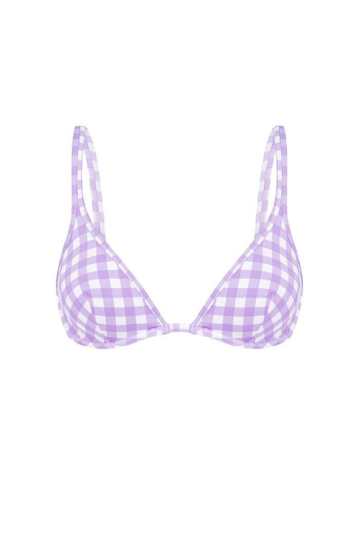 LILAC GINGHAM CLASSIC BRA