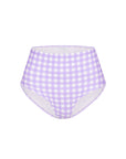 LILAC GINGHAM HIGH WAISTED PANT