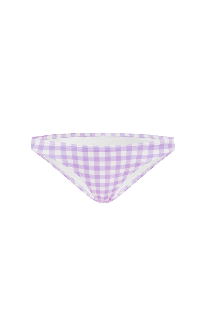 LILAC GINGHAM MINI PANT