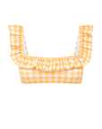 MARIGOLD GINGHAM FLOUNCE BRA