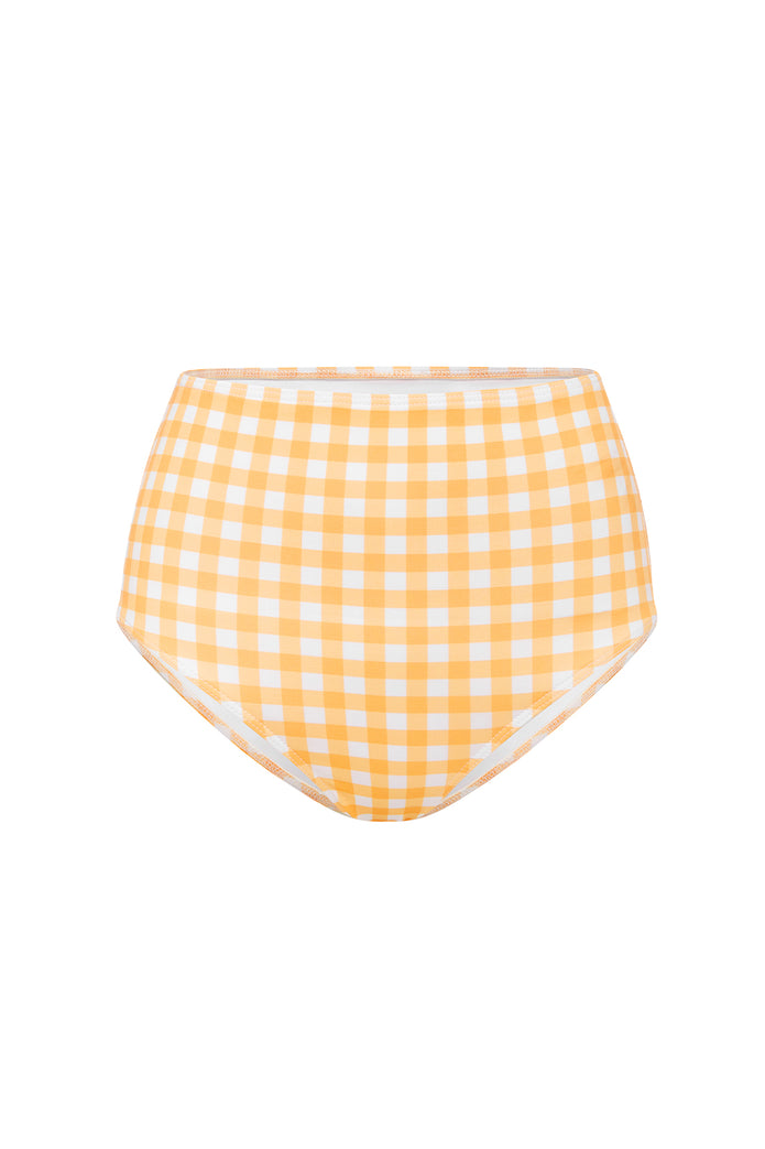 MARIGOLD GINGHAM HIGH WAISTED PANT