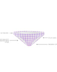 LILAC GINGHAM MINI PANT