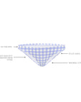 SKY GINGHAM MINI PANT