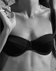 NOIR PADDED BALCONETTE BRA