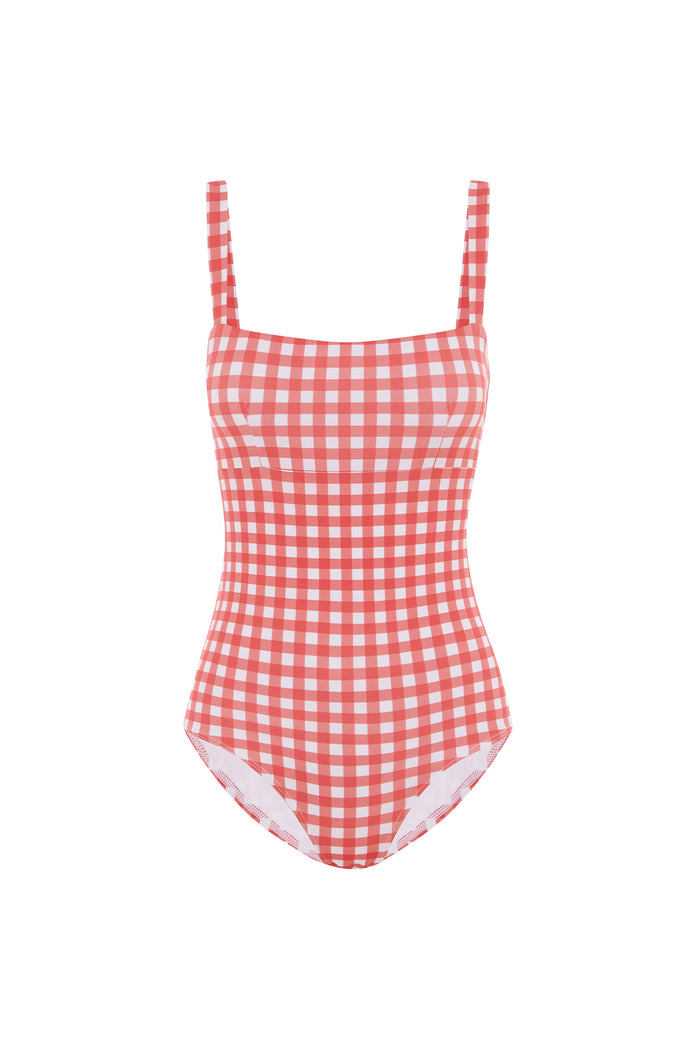 ROUGE GINGHAM BANDEAU ONE PIECE