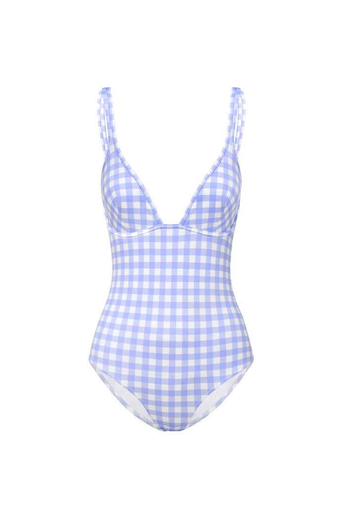 SKY GINGHAM CLASSIC ONE PIECE